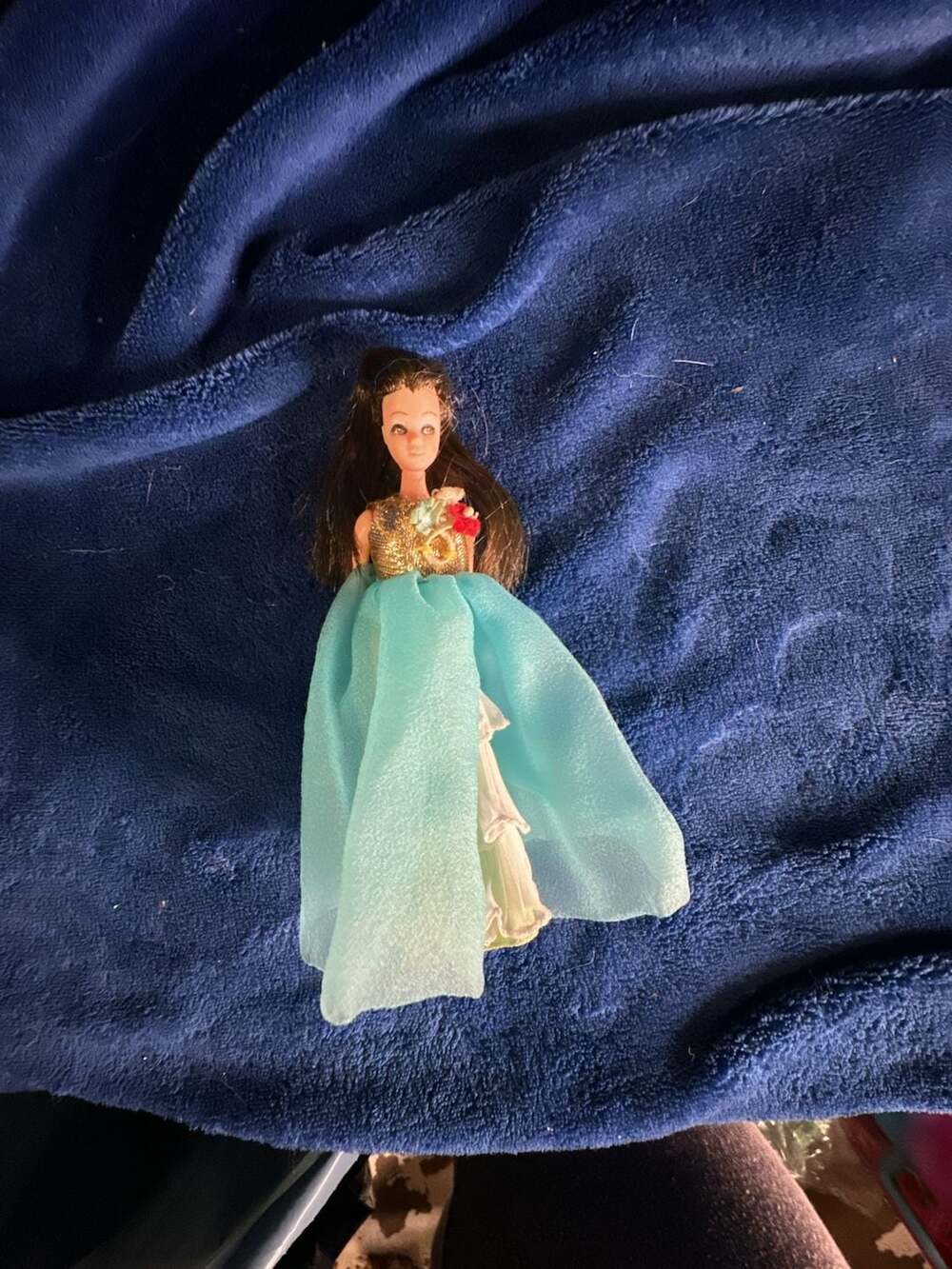 Vintage 1970s Topper Dawn Doll in Evening Gown